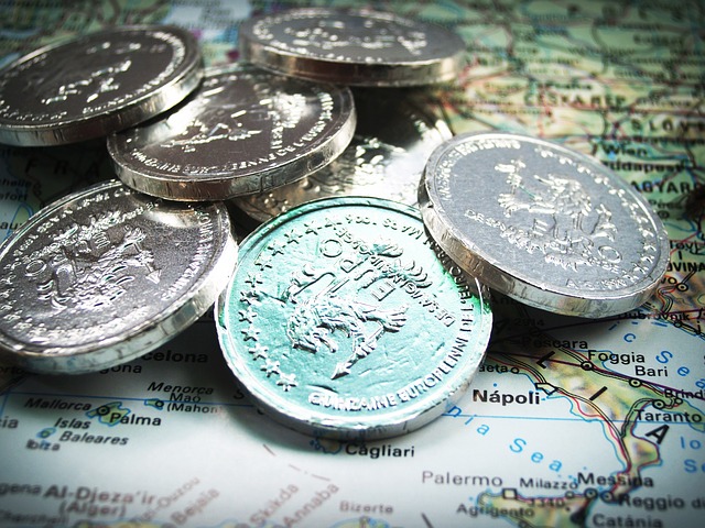 Měna zobrazená na mapě